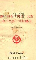 做“四有”“四自”女性为“八五”计划建功（1991 PDF版）