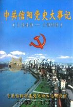 中共信阳党史大事记 1949-1999 1999 PDF电子版封面 姚铁璜主编