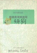 汉字DBASE数据库简明教程 1989 PDF电子版封面 7504810444 王震武,张凤举主编