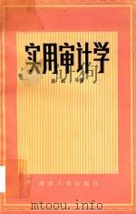 实用审计学 1985 PDF电子版封面 4336·003 薛超等编