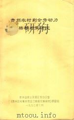 贵州农村剩余劳动力转移对策研究 1997 PDF电子版封面 贵州省农业资源区划办公室编