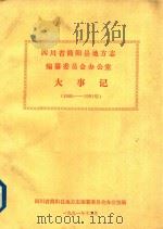 四川省简阳县地方志编纂委员会办公室大事记  1980-1991年（1991 PDF版）