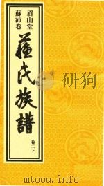眉山堂  苏沛卷  苏氏族谱  卷2  下（ PDF版）