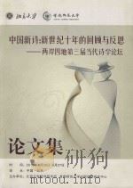 中国新诗 新世纪十年的回顾与反思 两岸四地第三届当代诗学论坛 PDF电子版封面