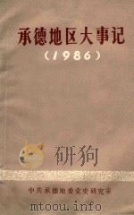 承德地区大事记  1986（ PDF版）