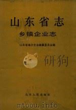 山东省志 29 乡镇企业志 1997 PDF电子版封面 7209020705 山东省地方史志编纂委员会编