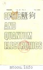 OPTICAL AND QUANTUM ELECTRONICS Vol.32 No.2-3 PDF电子版封面