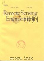Remote Sensing of Environment VOL.72 NO.1-3 PDF电子版封面