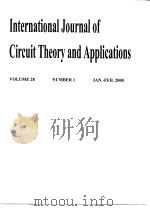 International Journal of Circuit Theory and Applications VOLUME 28 NUMEBE 1-5 PDF电子版封面