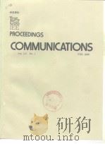 PROCEEDINGS COMMUNICATIONS Vol.147 No.2-5 PDF电子版封面