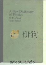 A New Dictionary of Physics H.J.Gray & Alan Isaacs     PDF电子版封面     