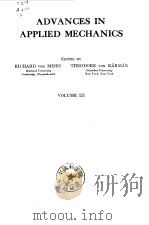 ADVANCES IN APPLIED MECHANICS VOLUME III PDF电子版封面