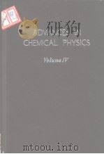 Advances in chemical physics Vol.4.1962. PDF电子版封面