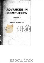Advances in computers.Vol.1.1960. PDF电子版封面