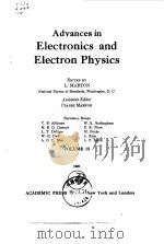 Advances in Electronics and Electron Physics L.MARTON Vol.15 1961. PDF电子版封面