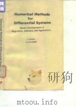 American Institute of Chemical Engineers.Numericalmethods for differential systems.1976. PDF电子版封面