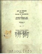American Petroleum Institute Selected values of properties of hydrocarbons and related compounds.v.1 PDF电子版封面