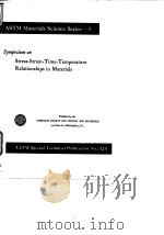 American Society for Testing and Materials.Division of Materials Sciences.Symposium on Stress-Strain PDF电子版封面