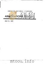 American Society of Mechanical Engineers.Abbreviations for use on drawings and in text.1972. PDF电子版封面