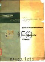 American Society of Mechanical Englineers.Hydraulic Division.Symposium on measurement in unsteady fl PDF电子版封面