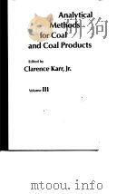 Analytical methdos for coal and coal products.v.3.1979.     PDF电子版封面     
