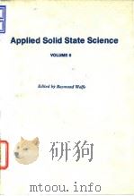 Applied solid state science v.6.1976. PDF电子版封面