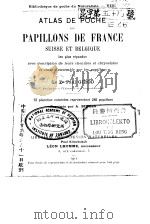 ATLAS DE POCHE PAPILLONS DE FRANCE PDF电子版封面