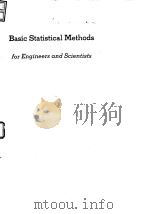 Basic Statistical method for Engineers and Scientists PDF电子版封面