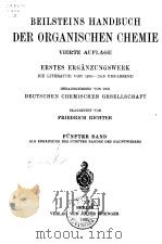 BEILSTEIN ORGANISCHE 5 PDF电子版封面