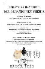 BEILSTEINS HANDBUCH DER ORGANISCHEN CHEMIE PDF电子版封面
