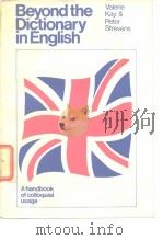 Beyond the Dictionary in English PDF电子版封面