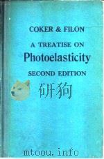 COKER & FILON A TREATISE ON Photoelasticity SECOND EDITION PDF电子版封面