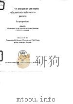 Commonwealth Scientific and Industrial Research Organization.A review of nitrogen in the tropics wit PDF电子版封面