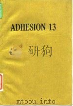 Conference on...... Adhesion 13.1989. PDF电子版封面