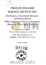 De Vries Louis.French-Engilish Science Dictionary.2d ed.1951. PDF电子版封面