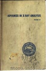 Denver.University.Denver Research Institute.Advances in X-ray analysis.v.10.1967. PDF电子版封面