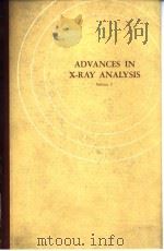 Denver.University.Denver Research Institute.Advances in X-ray analysis.v.5.1962. PDF电子版封面