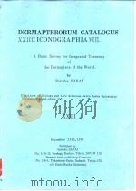 DERMAPTERORUM CATALOGUS XXIII:ICONOGRAPHIA VIII.（ PDF版）