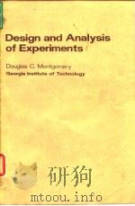 Design and Analysis of Experiments PDF电子版封面