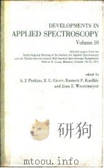 Developments in Applied Spectroscopy Vol.10.1972. PDF电子版封面
