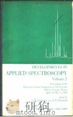 Developments in Applied Spectroscopy Vol.2 1963. PDF电子版封面