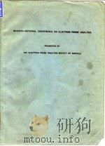 Electron Probe Analysis Society of America.The National Conference on Electron Probe Analysis.1972. PDF电子版封面