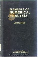 Elements of Numerical Analysis James Singer PDF电子版封面