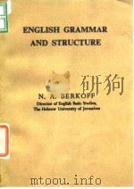 English Grammar and Structure N.A.Berkoff0 PDF电子版封面