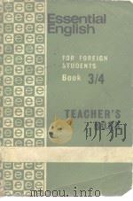 ESSENTIAL ENGLISH for Foreign Students BOOK THREE PDF电子版封面