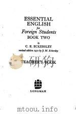 Essential English FOR FOREIGN STUDENTS Book1/2 TEACHER'S BOOK New edition Teacher's Book 2（ PDF版）
