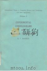 EXPERIMENTAL CORRELOGRAMS AND FOURIER TRANSFORMS（ PDF版）