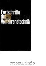 Fortschritte der Verfahrenstechnik Bd.10: PDF电子版封面