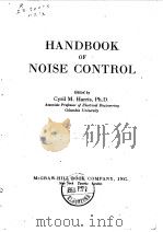 Handbook of Noise contaol 1957. PDF电子版封面