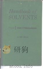 Handbook of SOLVENTS PDF电子版封面